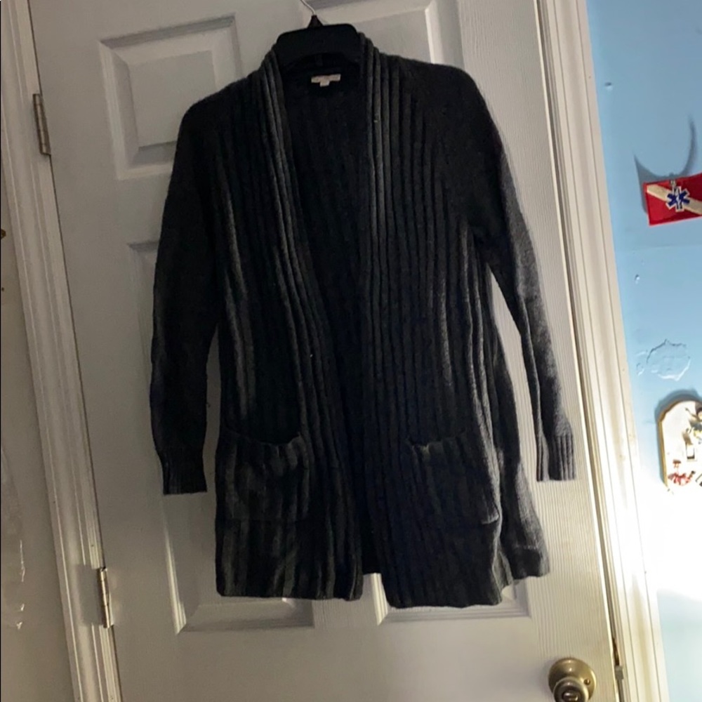 Gray cardigan
